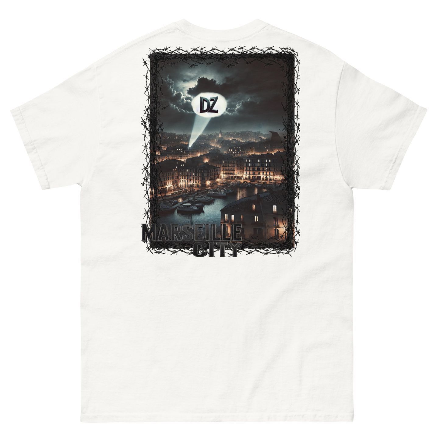 T-shirt DZ Signal sur Marseille City | 100% Coton - By AQL