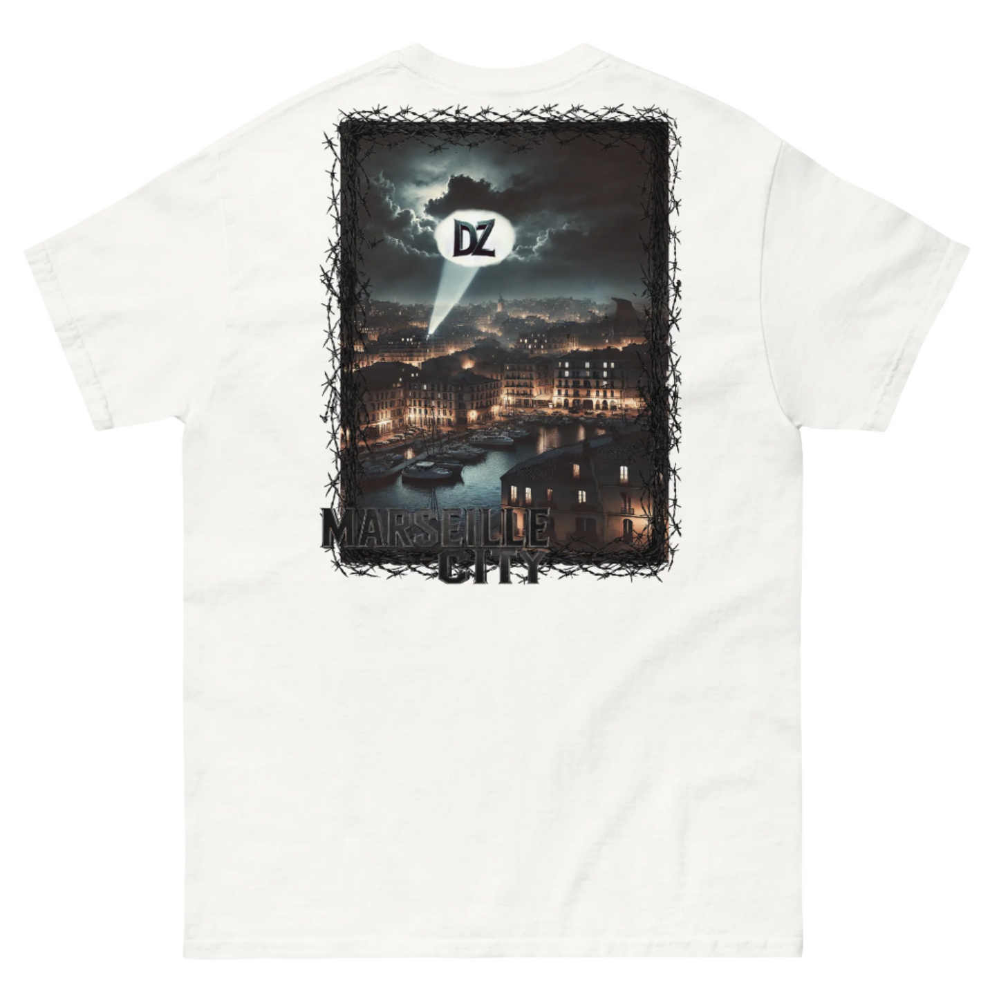 T-shirt DZ Signal sur Marseille City | 100% Coton - By AQL